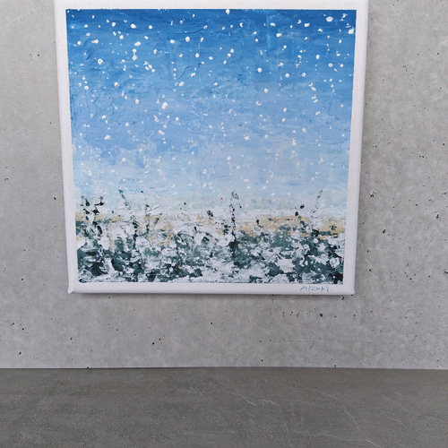 冬の日」テクスチャーアート・原画 絵画 Mizuki. 通販 18782973