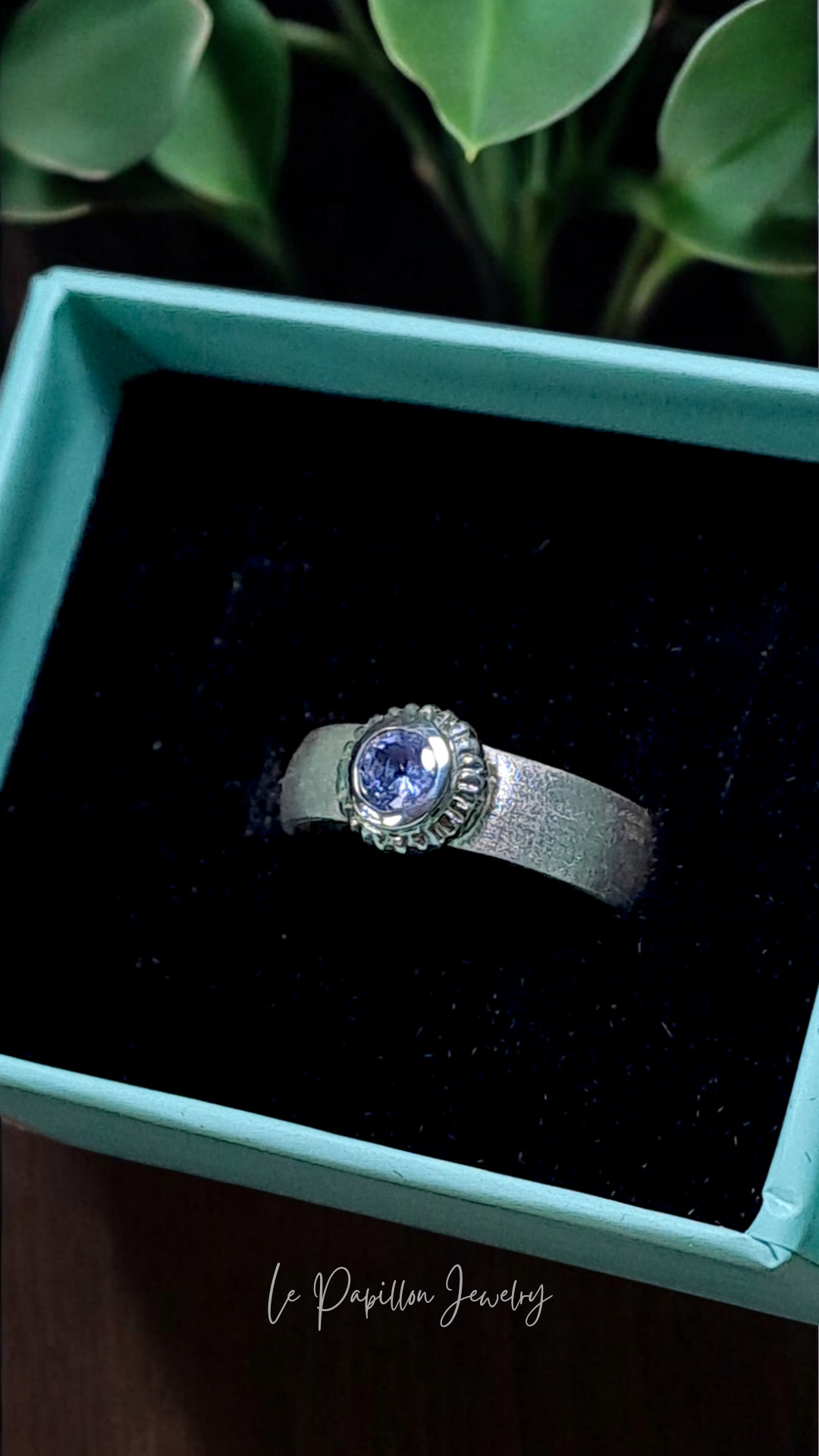 14.5号  大人色タンザナイト シルバーリング