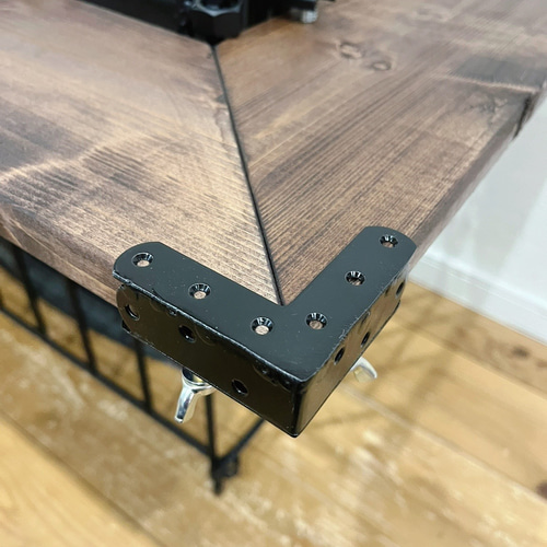 本格アイアンウッドのストーブガード&囲炉裏テーブル 棚・シェルフ