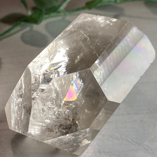 レインボー✨スモーキークォーツダブルポイントクリスタル水晶