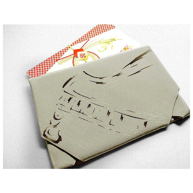 祝い袱紗（ピアノ）（グレー色）