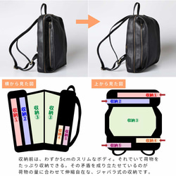 ※【25%off タイムセール】リュック バックパック 本革 大容量 レディース PC収納 チョコ HAB029-MO 7枚目の画像