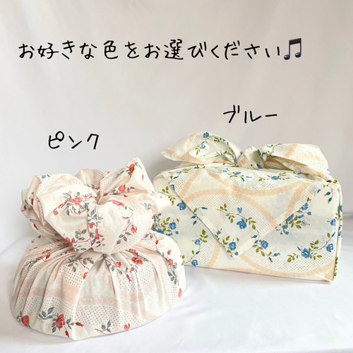 春のコットン風呂敷 『ローズガーデン』 大判風呂敷 ばら