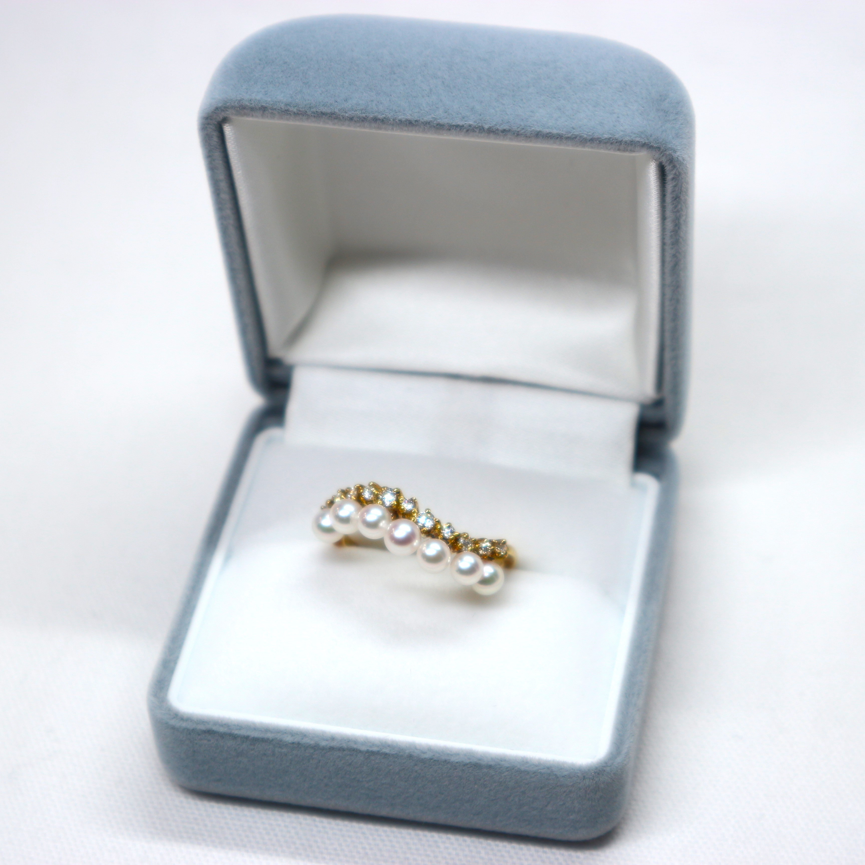 K18アコヤ真珠リング④（3.5mm珠） 125,000円