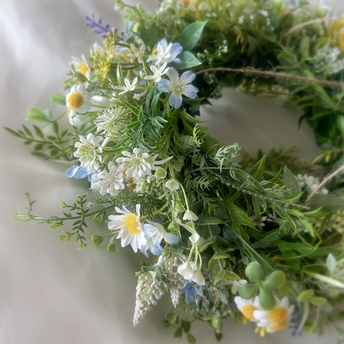 再販×5】野の花みたいなフライングリース/ハンギンググリーン/グリーン