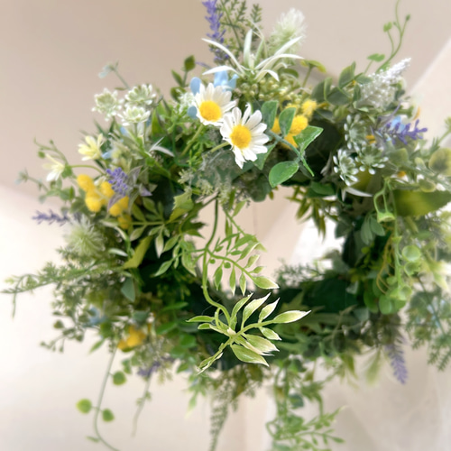 再販×5】野の花みたいなフライングリース/ハンギンググリーン/グリーン