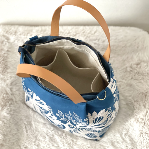 ⚮̈ミナペルホネン carnival blue かくれんぼトート タック入 トート