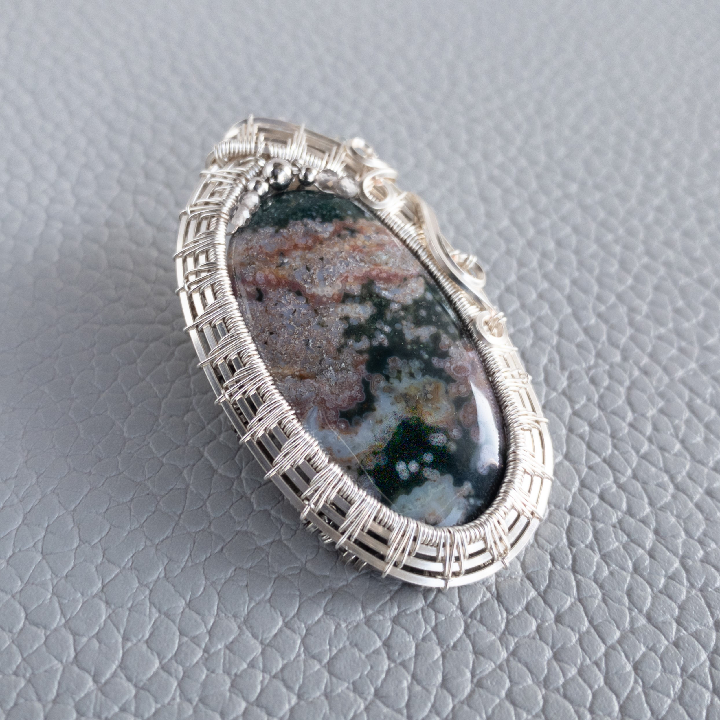 ＜オーシャンジャスパー＞ カンタービレ ブローチ