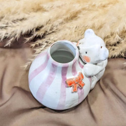 クマの花瓶 置物 一輪挿し・花瓶・花器 zoku工房 通販 18784668