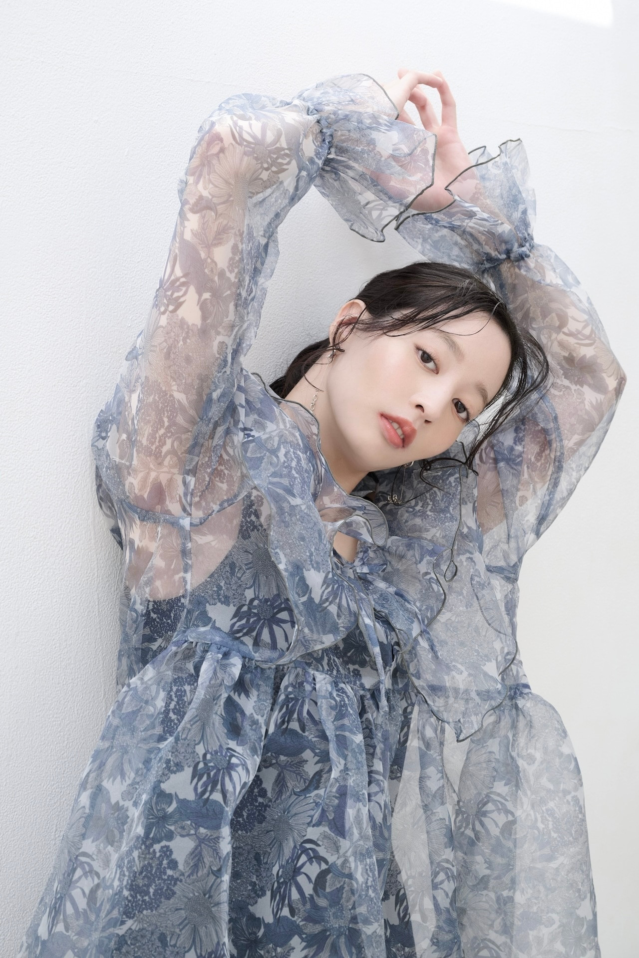 「Liberty London Angelica Garla使用｜華やかなサステナブルフィッシュテールブラウス リバティ