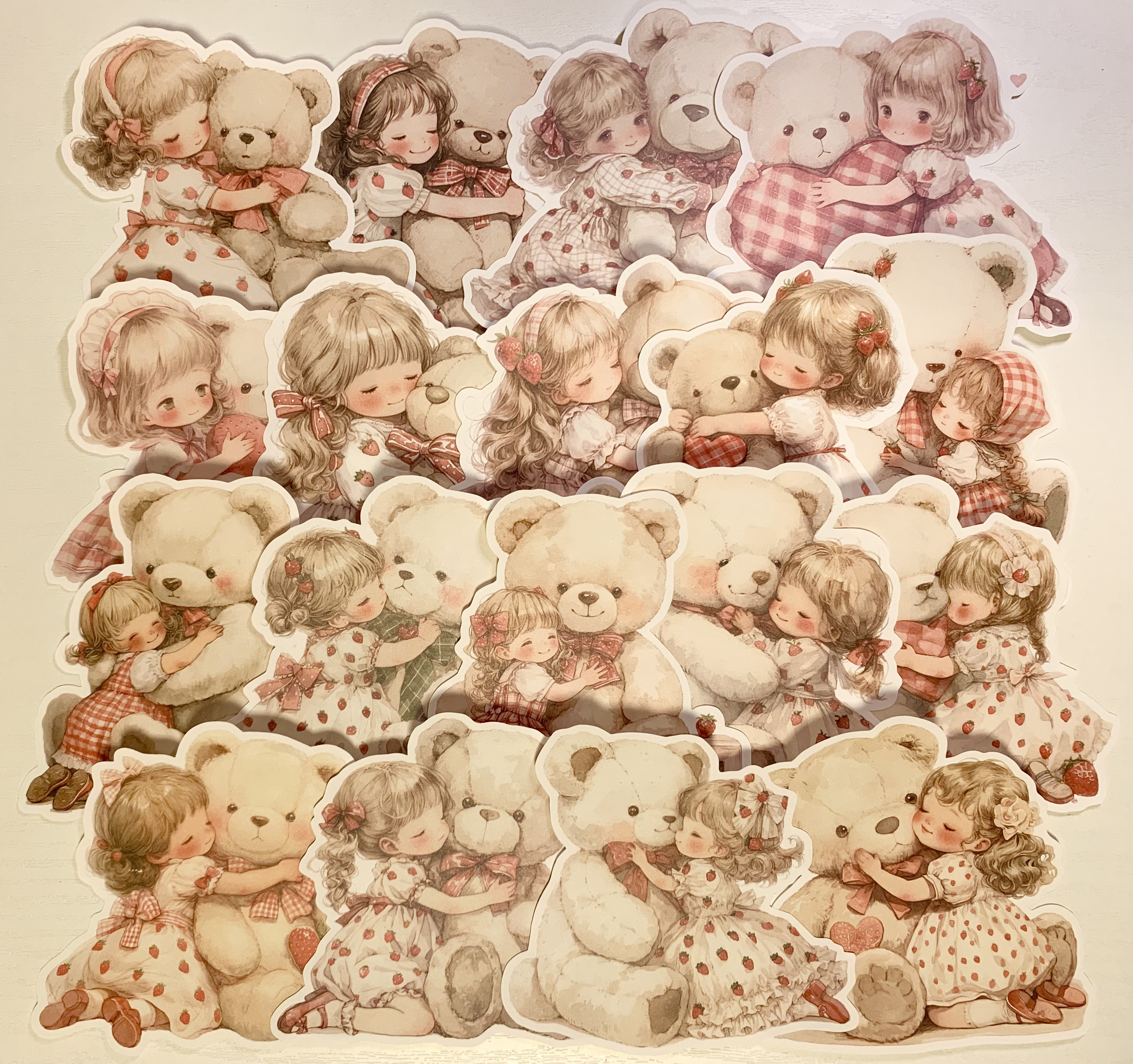 ねこちゃんダイカット＆レースペーパーset コラージュ　おすそ分け 230点+α