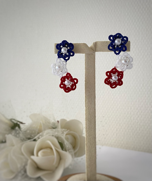 カラフルフラワーピアス（イヤリング） 11枚目の画像