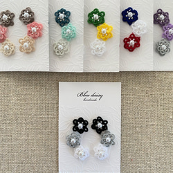 カラフルフラワーピアス（イヤリング） 7枚目の画像