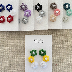 カラフルフラワーピアス（イヤリング） 10枚目の画像