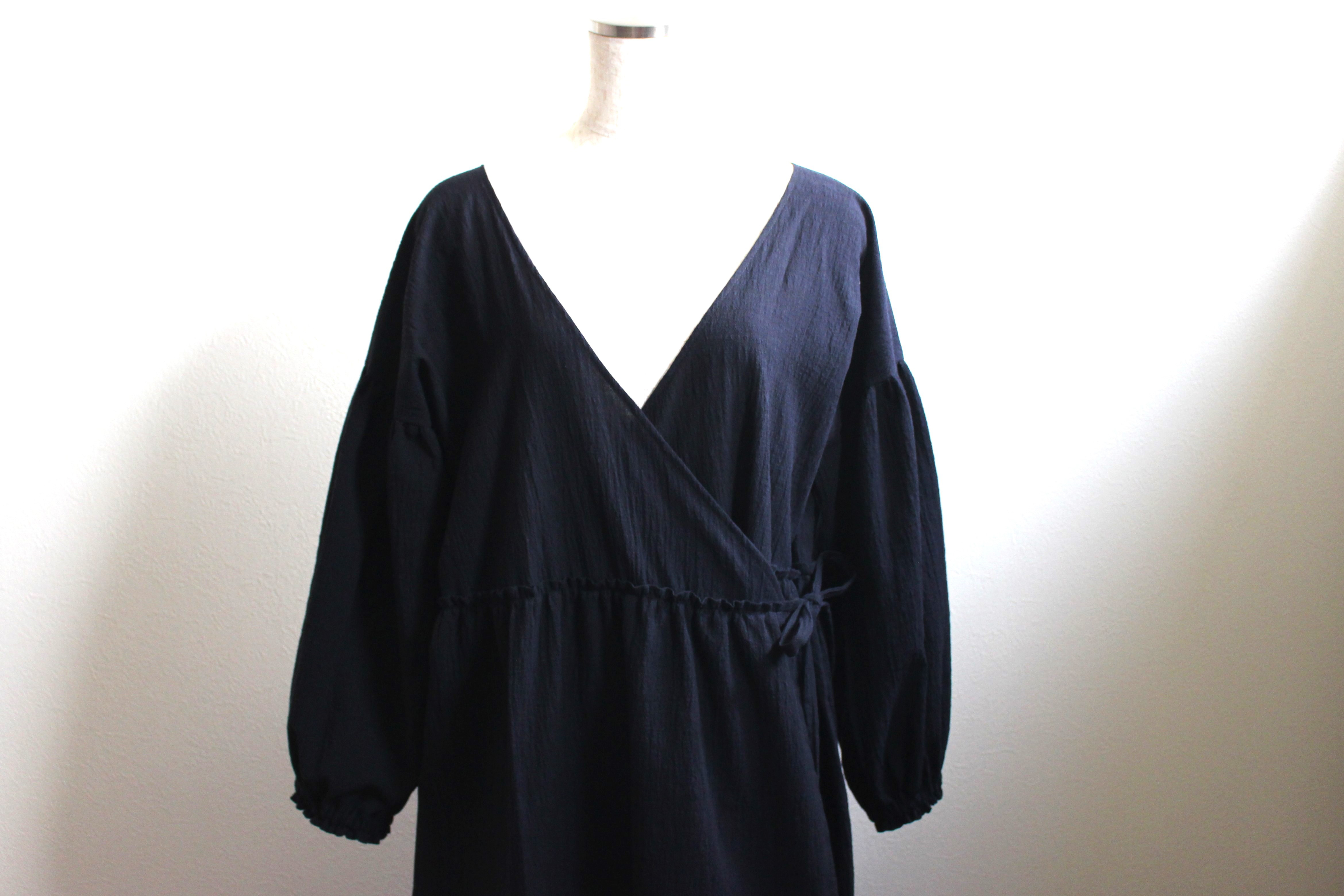 2wayカシュクールワンピース　コットン100％