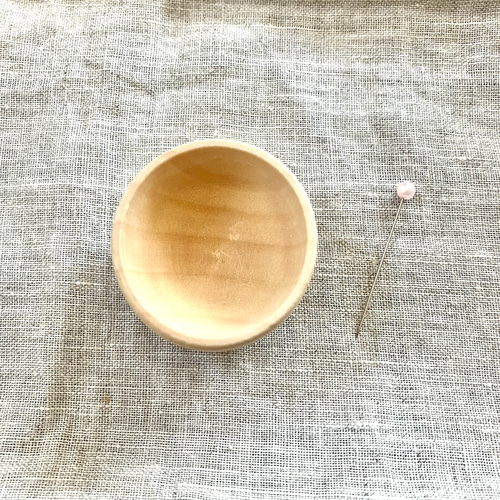 プチピンクッション 針山 台座 2点セット / ミニ ボウル ハンドメイド