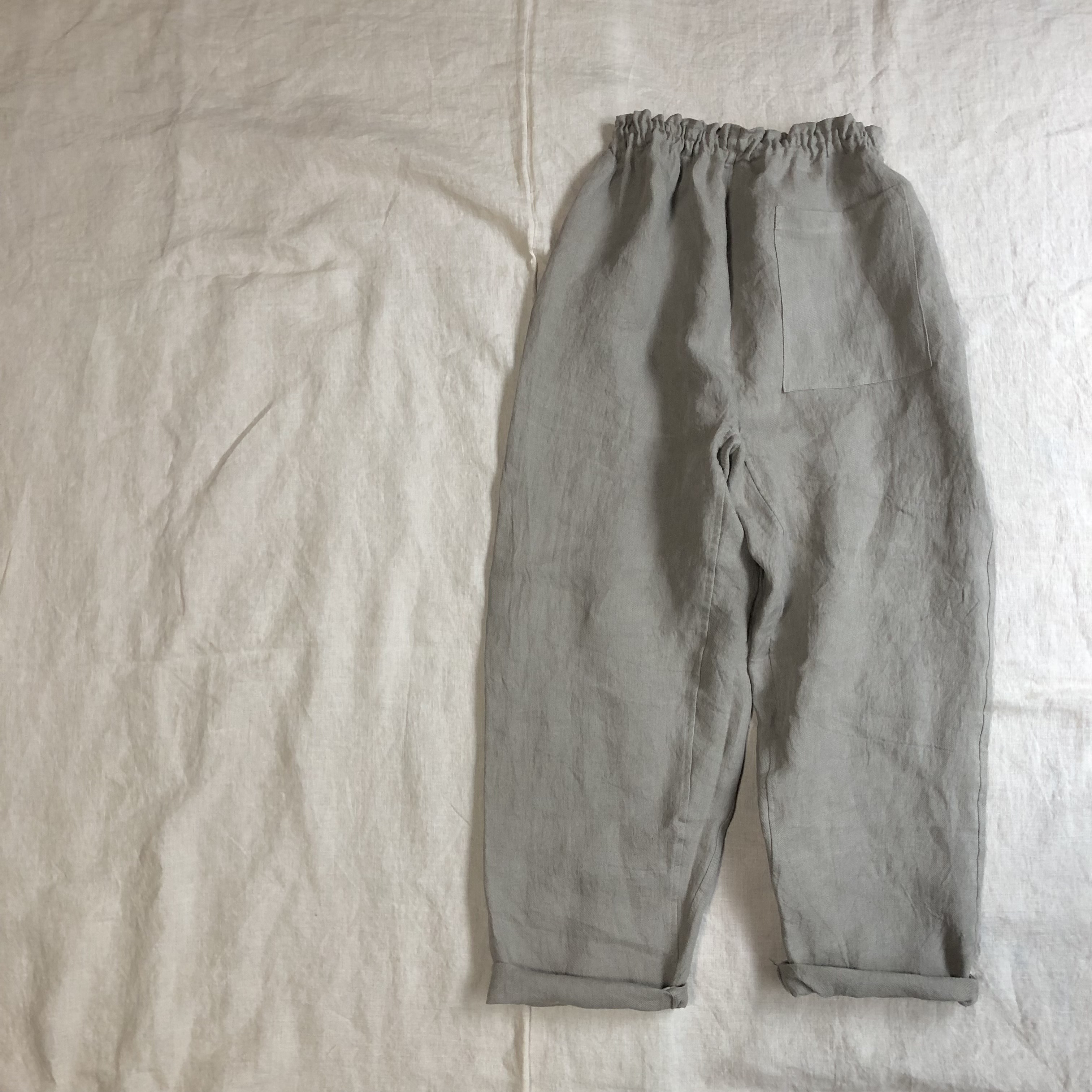 リネンウールのゆったりもんぺ オフ