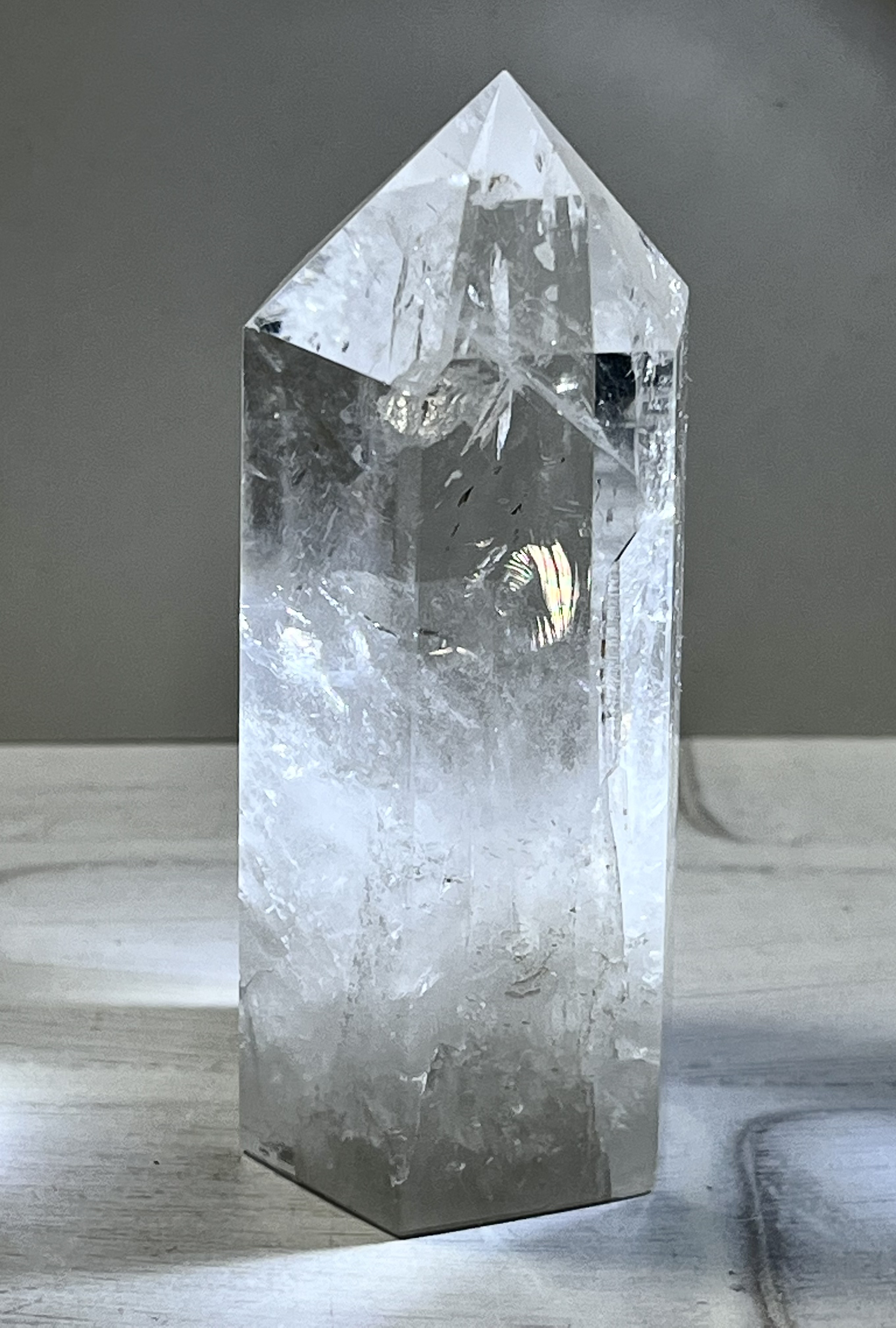 レインボー✨　エンジェルブレッシング　ポイント  水晶　クリスタル　ポリッシュ