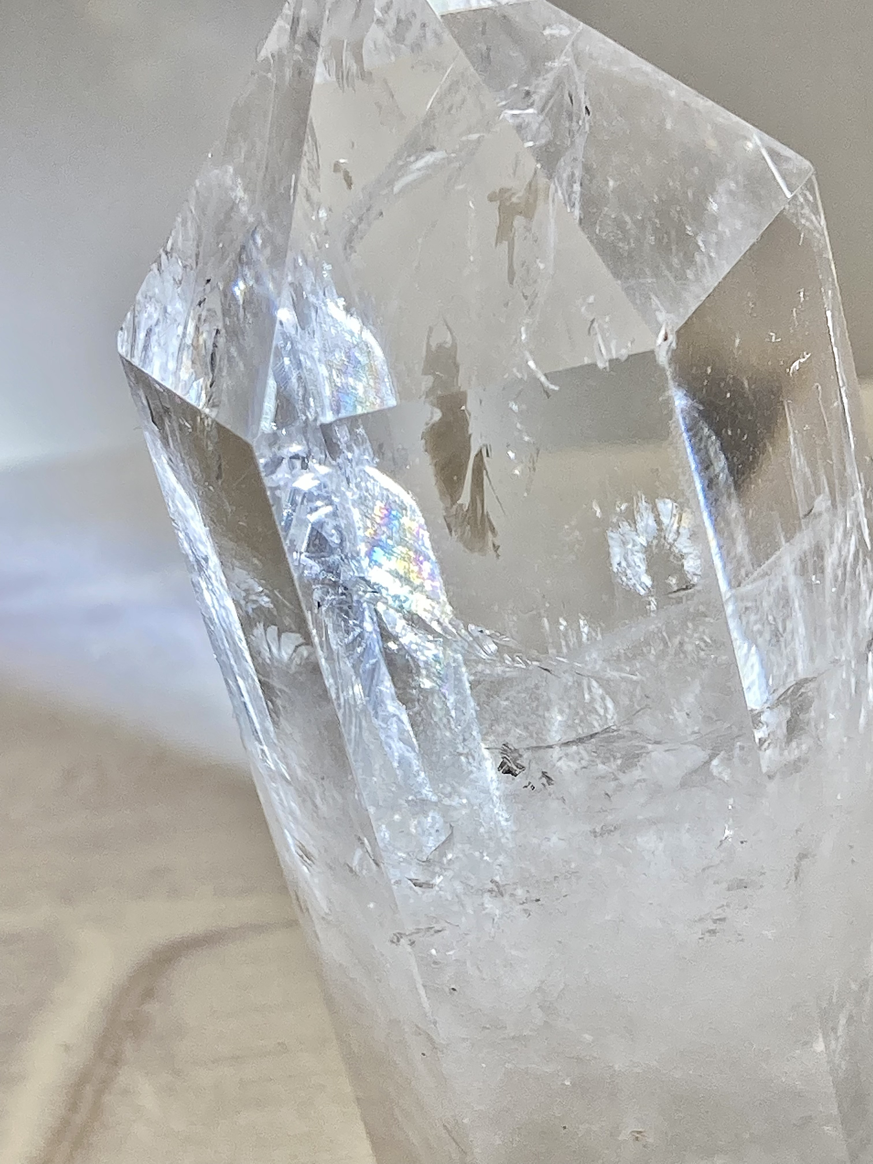 レインボー✨　エンジェルブレッシング　ポイント  水晶　クリスタル　ポリッシュ