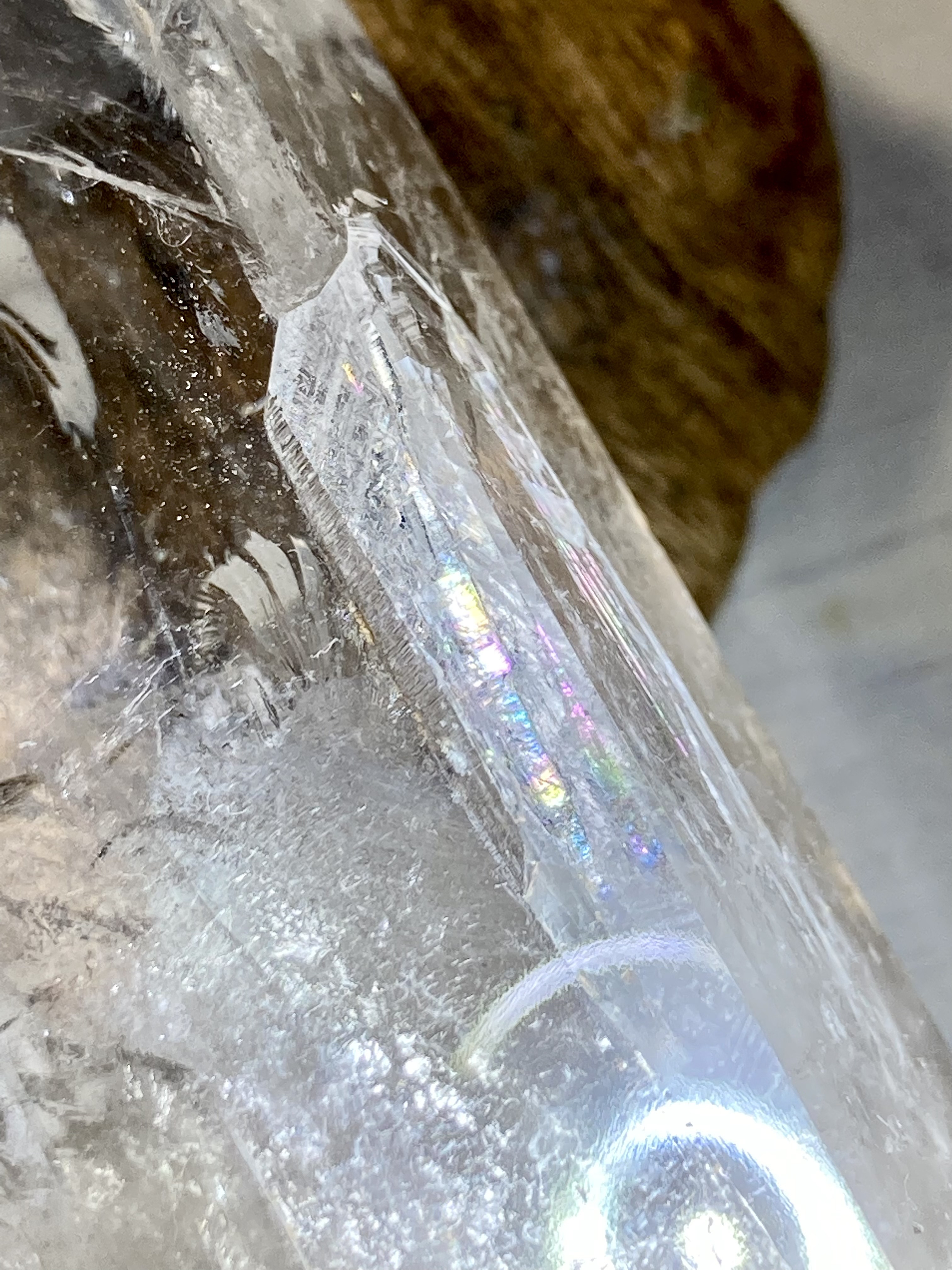 レインボー✨　エンジェルブレッシング　ポイント  水晶　クリスタル　ポリッシュ