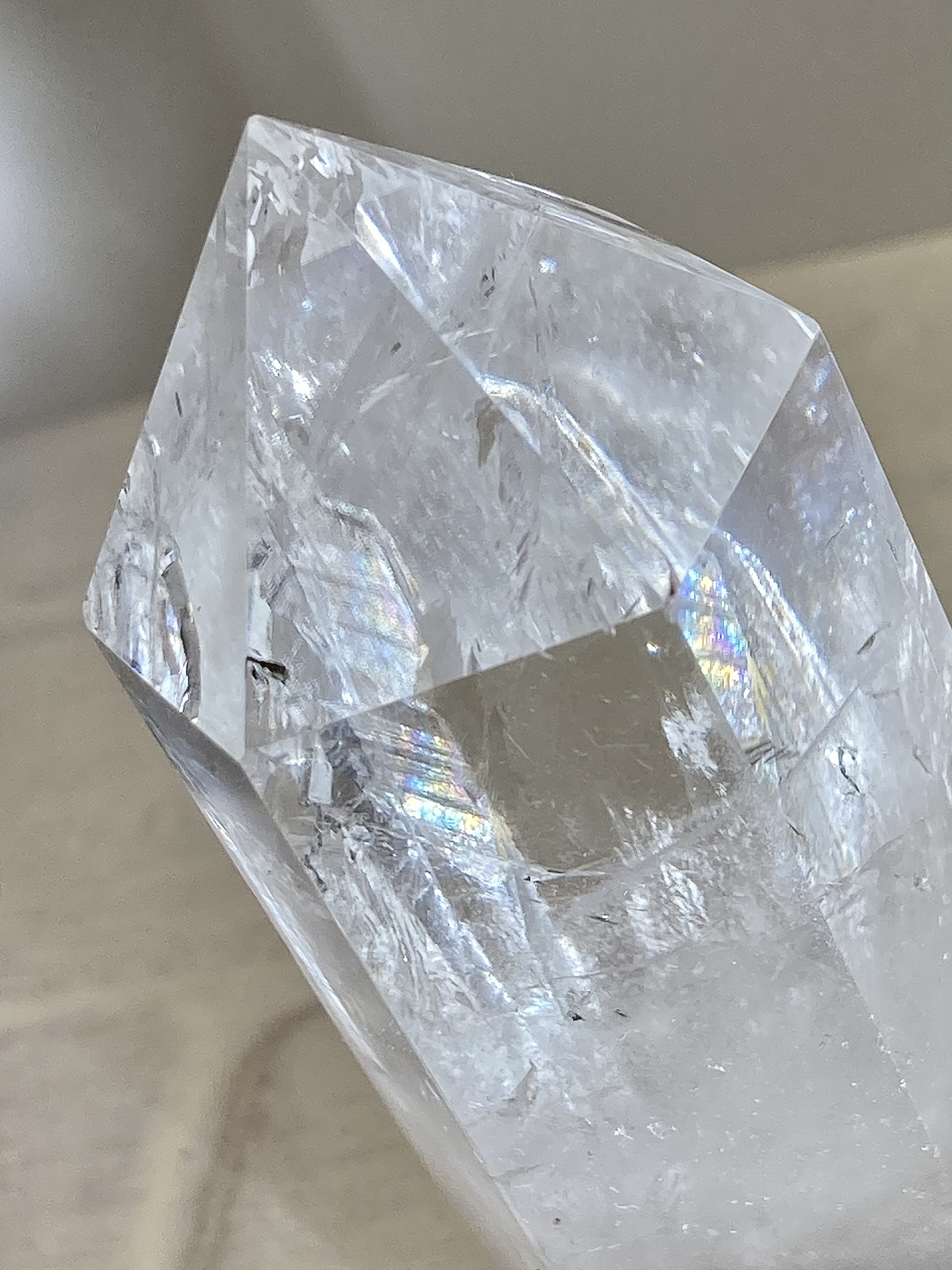 レインボー✨　エンジェルブレッシング　ポイント  水晶　クリスタル　ポリッシュ