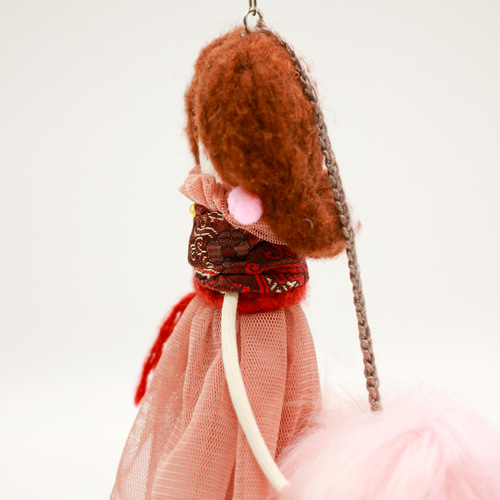 バッグチャーム 布ドール お洒落チャーム バッグの飾り 飾り人形