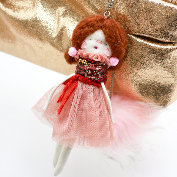 バッグチャーム 布ドール お洒落チャーム バッグの飾り 飾り人形