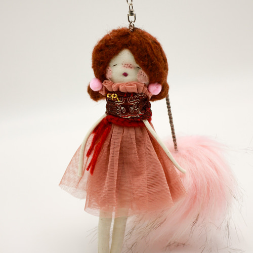 バッグチャーム 布ドール お洒落チャーム バッグの飾り 飾り人形