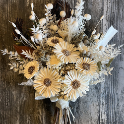 ドライフラワー 花材 素材 単品✿ルリ玉アザミ3本セット ドライ