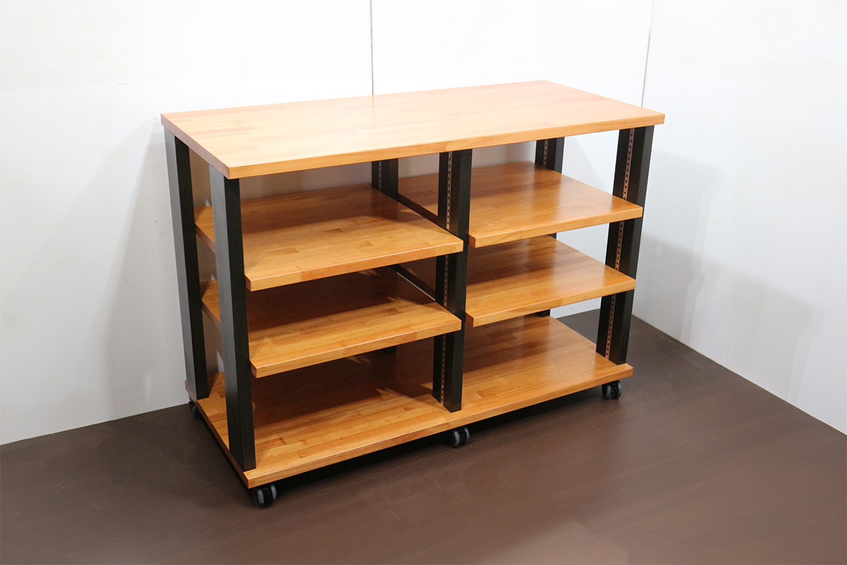 注文製作　木製（無垢材）テレビボード、ＡＶボード、オーディオラック TS2R670-P25-2C ワイド109