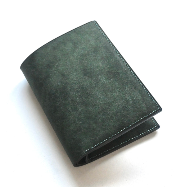 ミドルウォレット【フォレストグリーン】二つ折り財布　マルゴー　イタリアンレザー ミドルウォレット【フォレストグリーン】二つ折り財布 マルゴー