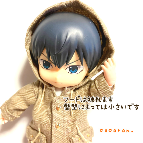 フード付きコート】ねんどろいどどーる オビツ11 等向きサイズ