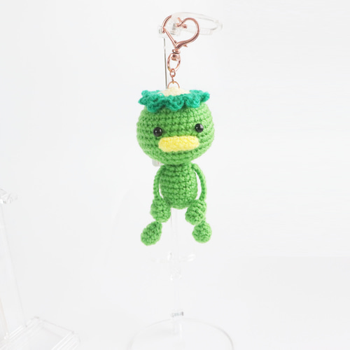 あみあみかっぱ：ぶらぶらカッパちゃん① キーホルダー付き あみぐるみ