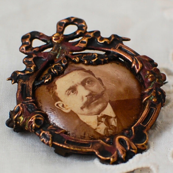 フランスアンティーク ハンドモチーフ トレイ ブロンズ ブロカント