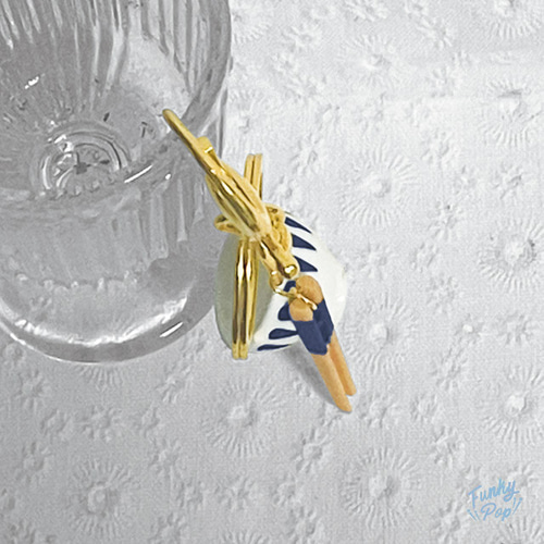 fac0105❁(箱入り)ミニチュア 茶碗&箸セット キーホルダー キーリング