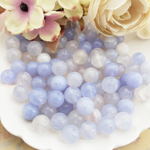 8㎜ 10個 縞瑪瑙 染め 加熱 メノウ 天然石 サードオニキス アゲート 丸