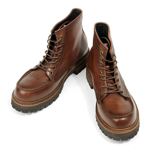 COACH ブラウンレザー チェルシーブーツ 8C Coach Outlet Chelsea Boot With Signature Canvas | ShopSimon