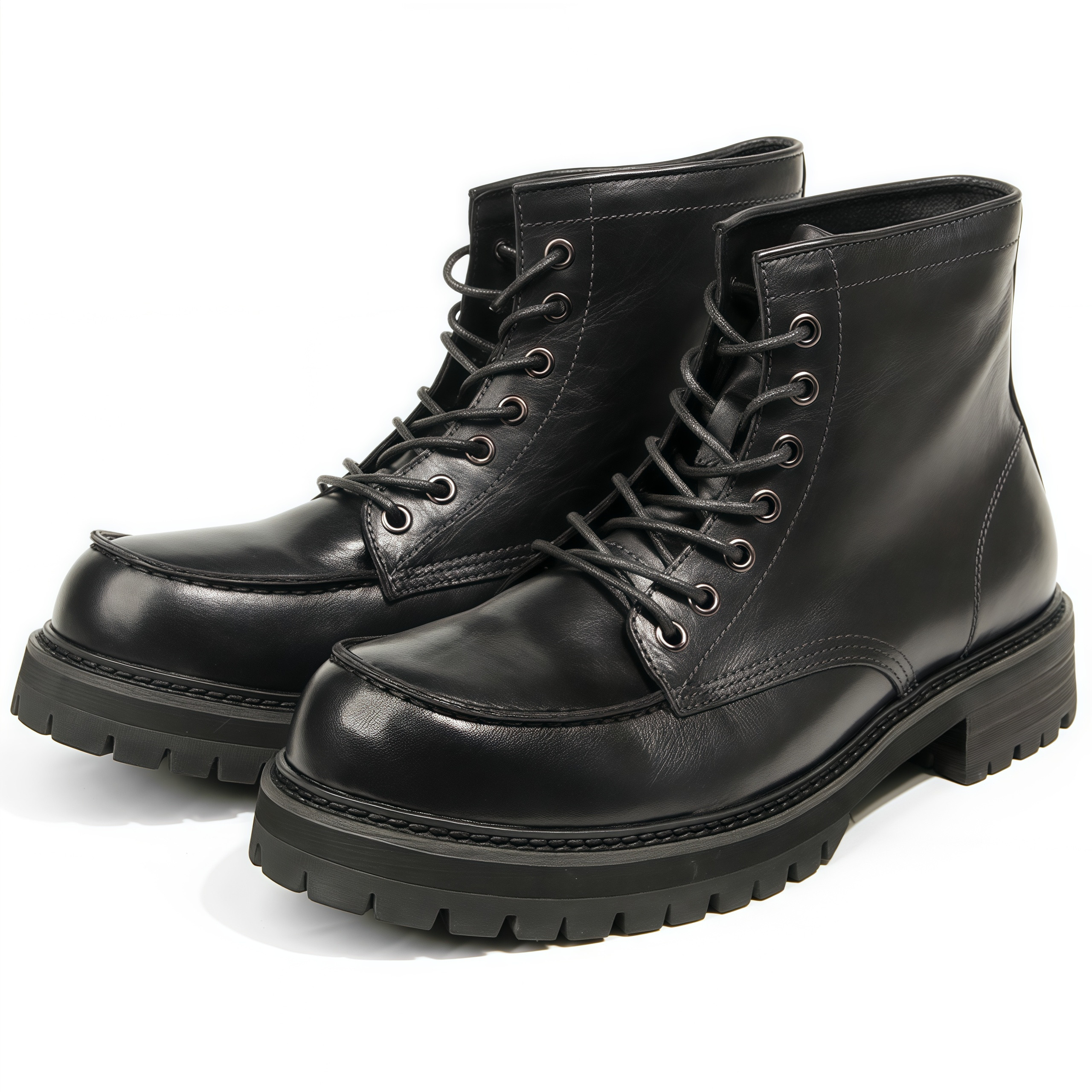 プレミアム！|黒|上質な馬革チェルシーブーツ |ビジネス革靴|レトロスタイルのドクターマーチンブーツ