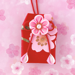 ひなまつり桃桜）元巫女が作る花のお守り袋 雑貨・その他 花守堂 通販 
