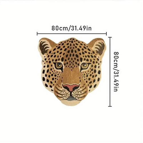アニマルラグ 動物 フロア ラウンジ マット インテリア ヒョウ柄