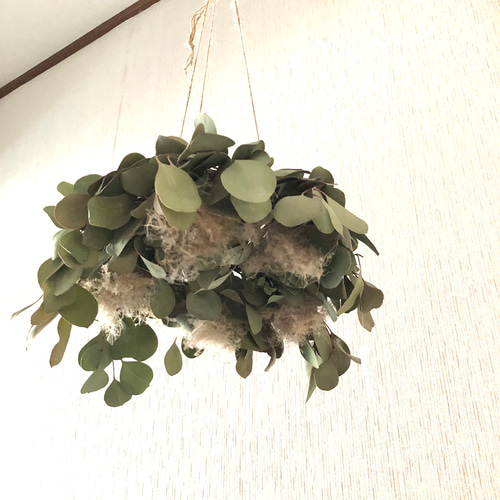 ユーカリとスモークツリーフライングリース