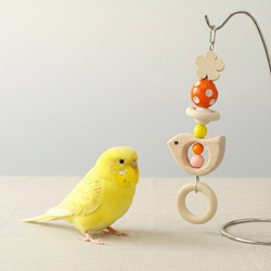 鳥のおもちゃ ☆コルクとバルサの鈴付きおもちゃ☆ 【鳥 インコ