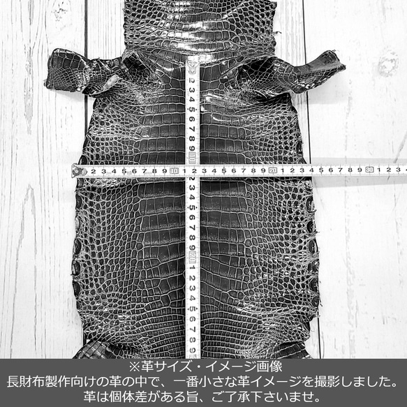 ワニ革  グレージング(艶)  リボーンピンク(白鞣し) No.CM0178 (6497-6500) 7枚目の画像