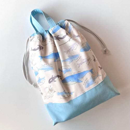 海のいきもの入園入学3点セット レッスンバッグ+シューズケース+体操服