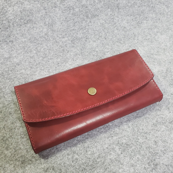 長財布・long wallet[革色・ステッチ色多数有り] 1枚目の画像