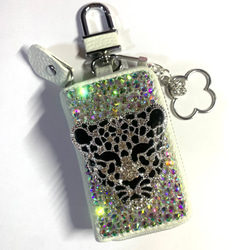 iQOSイルマワンケース デコ ピンク×ブラック ゼブラ柄 アイコスケース