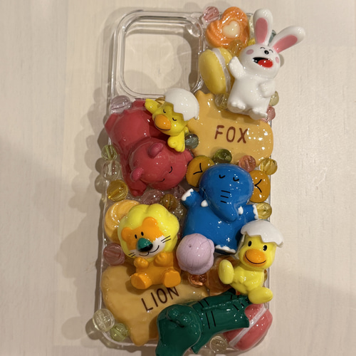 kaen様用☆デコ電 iPhone15Promax デコ電 デコスマホケース スマホケース iPhoneケース