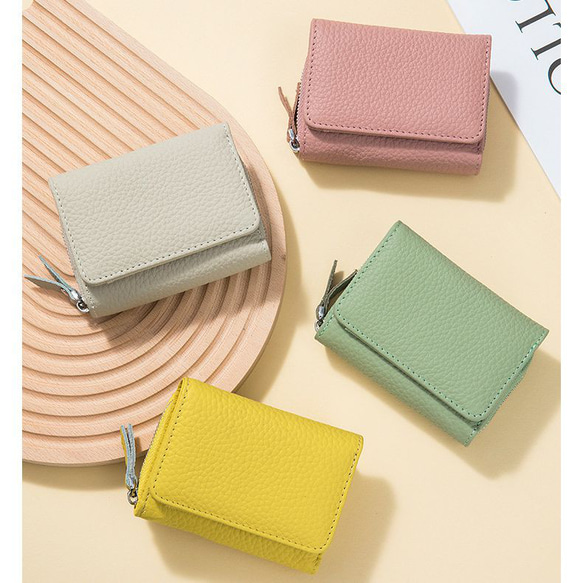 honomama 三つ折り財布 専用ページ レディース財布 がま口 三つ折り 財布 小さい 本革 三つ折り財布