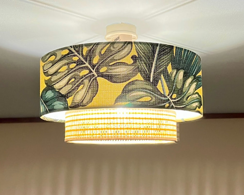 シーリングライト Dels15A/CSA 天井照明 ハワイアン ランプシェード