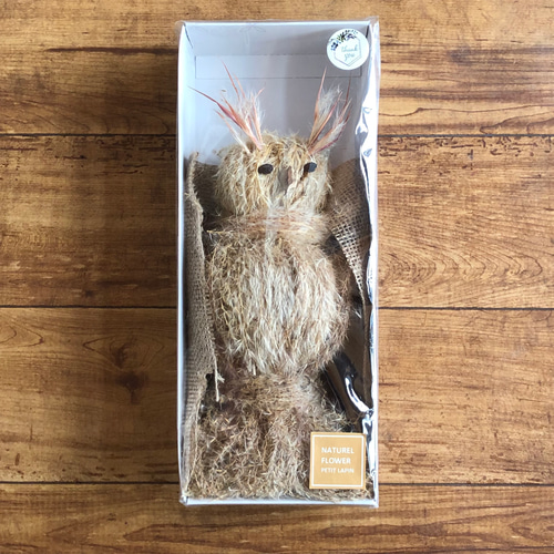 ギミック付きフクロウフック 旭川クラフト Pecker 工房ペッカー F60-A ふくろう時計 置き型